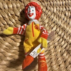 Ronald McDonald Plush Toy - Yellow and Red 2002 vintage nostalgia